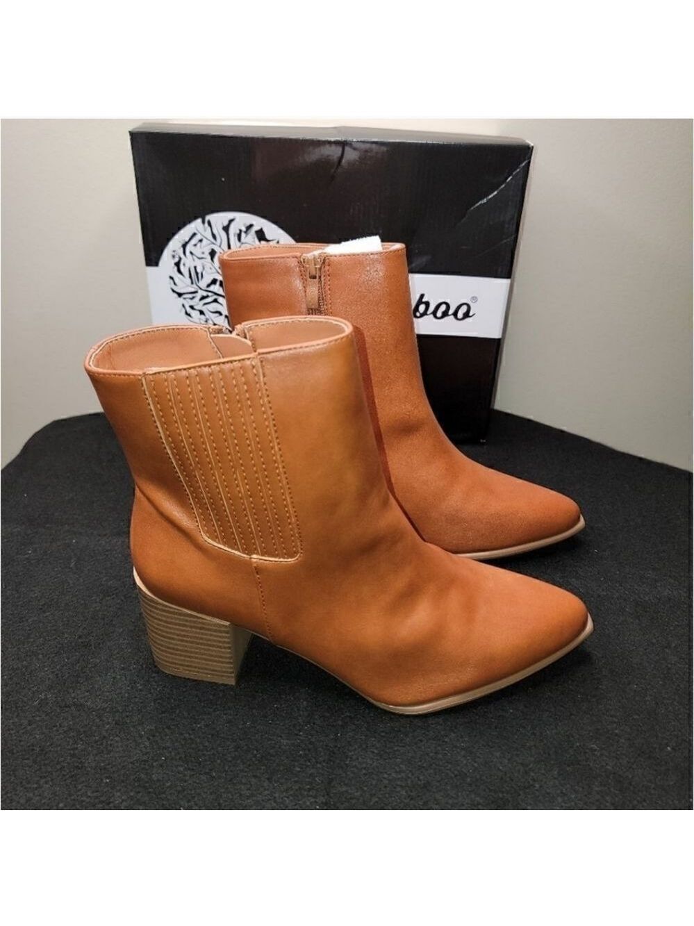 NEW Weeboo Sabrina Ankle Boot Tan Size 7.5